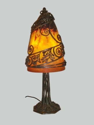 Edgar Brandt & Daum Frères | Wrought-iron "Mushroom" Table Lamp | France c.1920 | SOLD