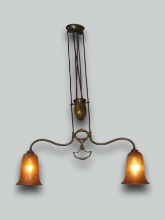 Faraday & Son, London | Edwardian "Rise & Fall" Ceiling Light | SOLD