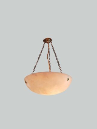 Unsigned | White Albaster Plafonnier | France c.1930 | SOLD