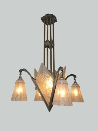 J.Robert (Jean Gauthier) | Art deco Ceiling Light | France c.1925