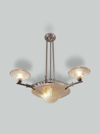 Pierre Maynadier, Paris | Opalescent-Glass Chandelier | France c.1925