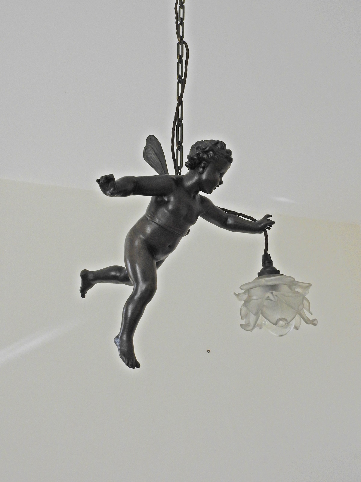 Unsigned | Large Bronzed-spelter Putto | France early c.20th - Image 4