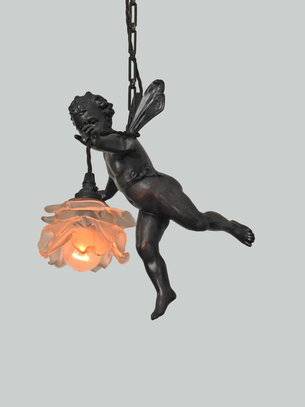Unsigned | Large Bronzed-spelter Putto | France early c.20th - Image 5