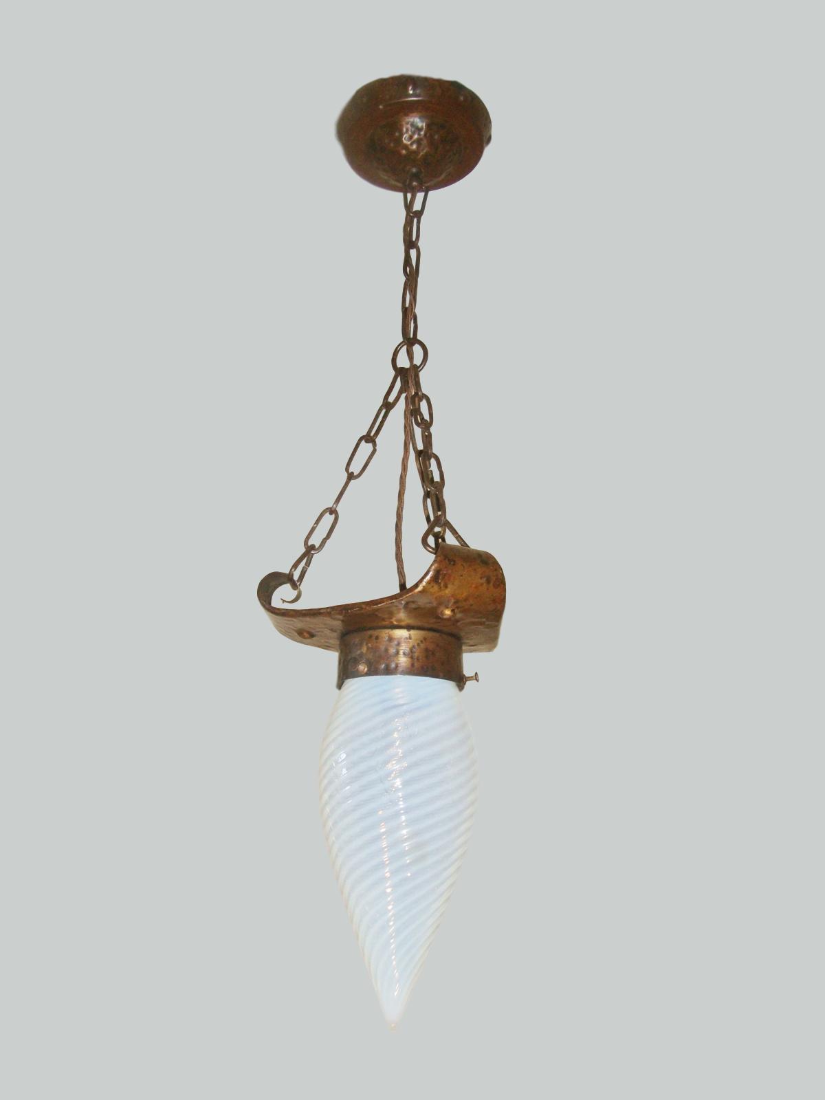 Unsigned | Secessionist Copper Lantern | Austrian c.1910 | SOLD