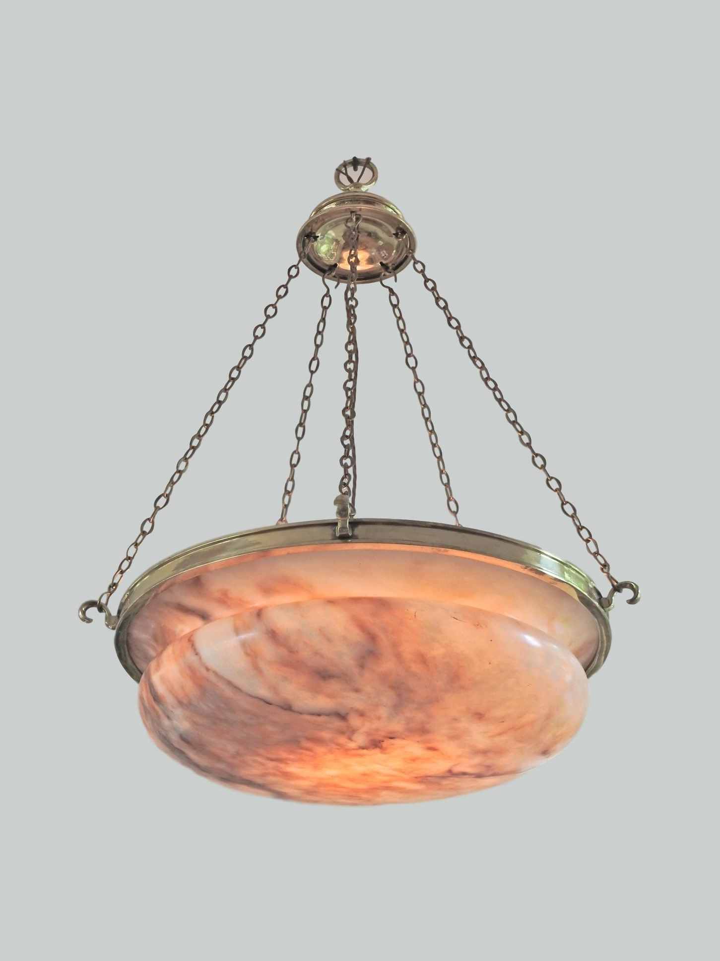 Faraday & Son, London | Monumental Alabaster Plafonnier | England c.1910 | SOLD