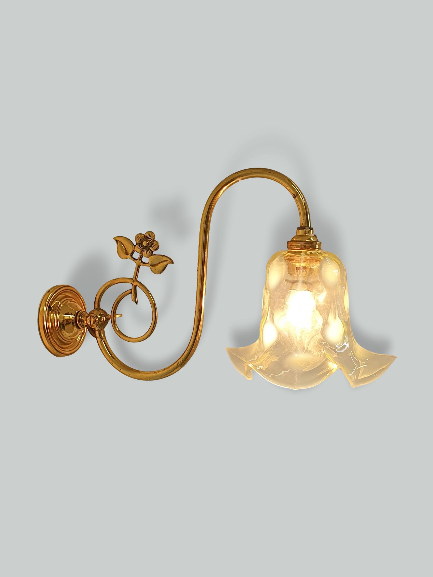 John Walsh Walsh | Art Nouveau Brass Wall Light | England c.1910 | SOLD