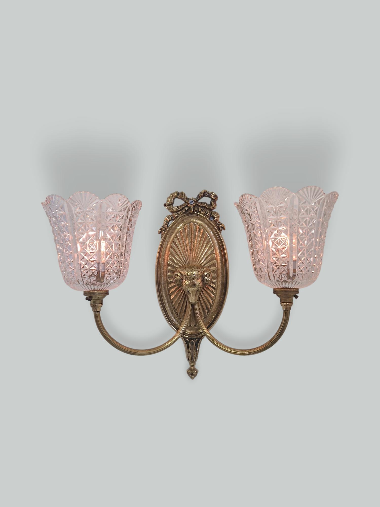 The General Electric Company (G.E.C) | Neoclassical Twin-Arm Wall Applique | England c.1925