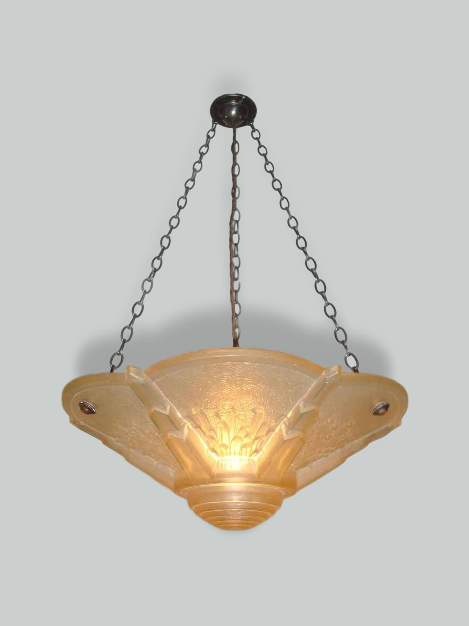 Muller Frères, Luneville | Art Deco Plafonnier | France c.1930 | SOLD