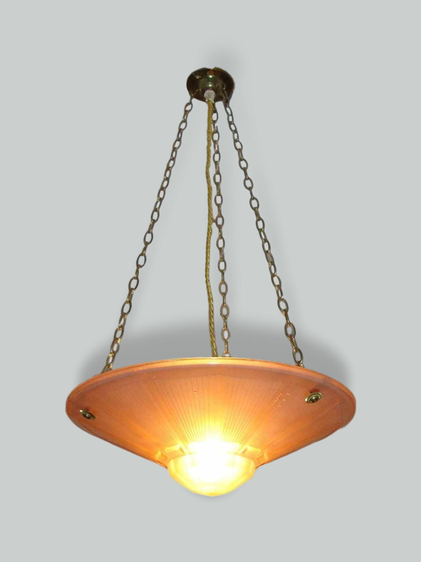 C.S.R | Art Deco Plafonnier | France c.1935 | SOLD