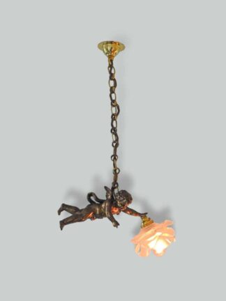 Unsigned | Collection of 3 Small Putto Hanging Lights | Available to Buy Seperately