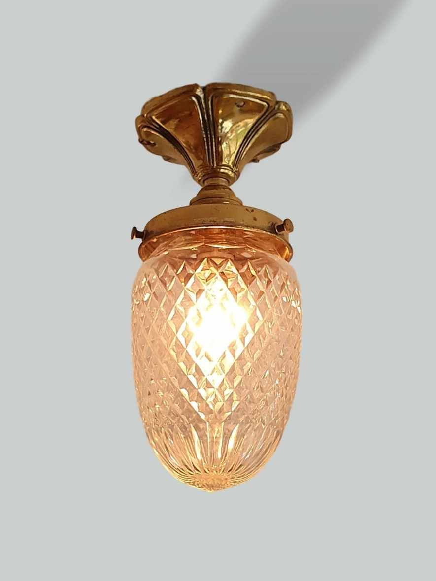 Unsigned | 2 Cut-glass "Pineapple" flush fitments | England c.1900 | SOLD