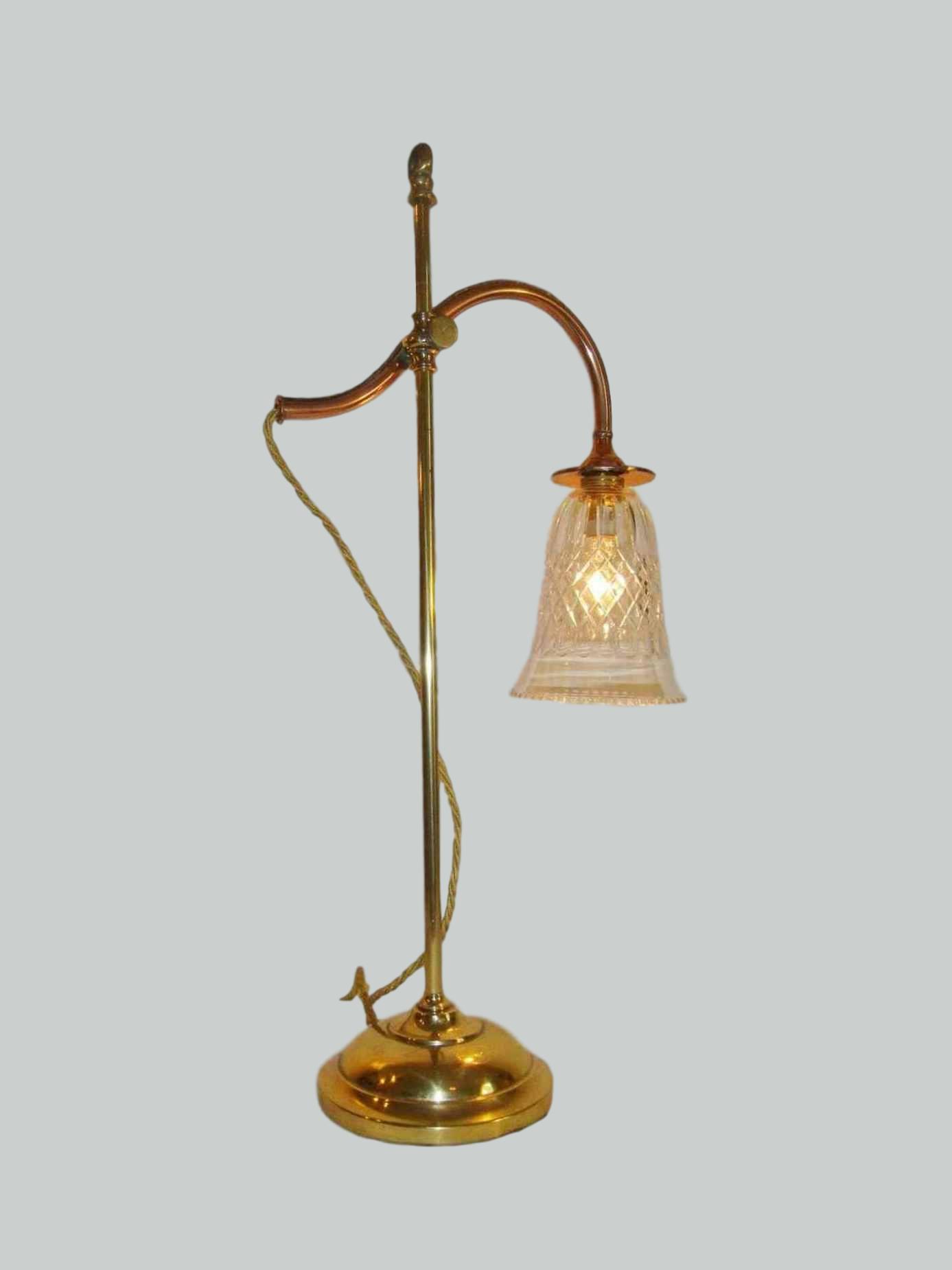 Unsigned | Brass "Student's" Desk Lamp | France c1930 | SOLD