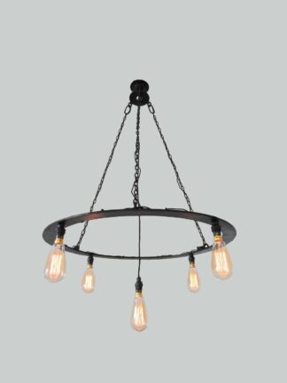 Unsigned | A Wrought-Iron Ring Chandelier | England c.1900 | SOLD