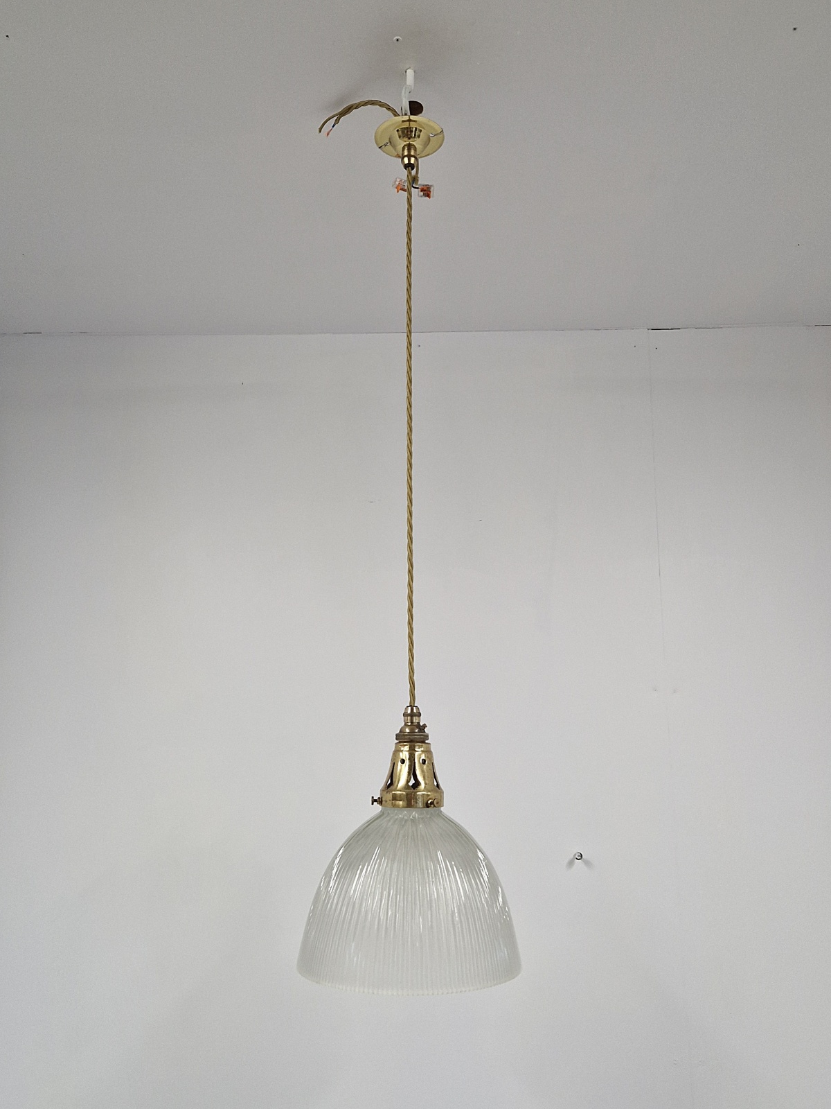 The Holophane Company | Collection of 8 Large "Stiletto" Prism Reflectors | Original Brass Gallery - Image 3