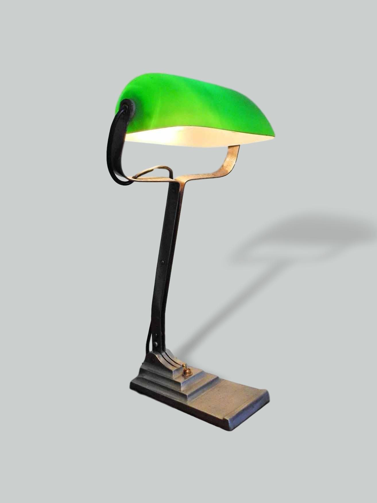 Unsigned | Steel "Officer's" Desk Lamp | Belgium c.1940 | SOLD