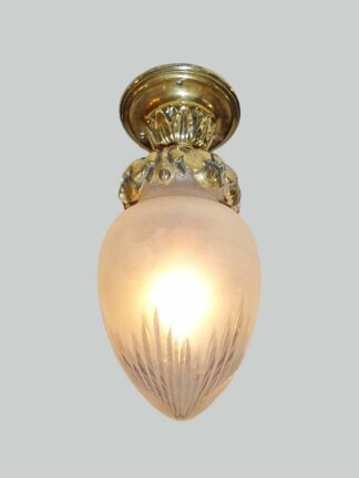 Unsigned | Small Neo-Classical Flush "Pineapple" Light | France c.1905 | SOLD