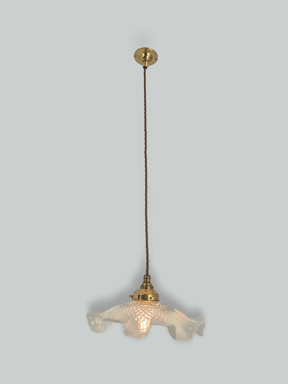 Unsigned | Large Opalescent 'Coolie' Pendant | France c.1920-25