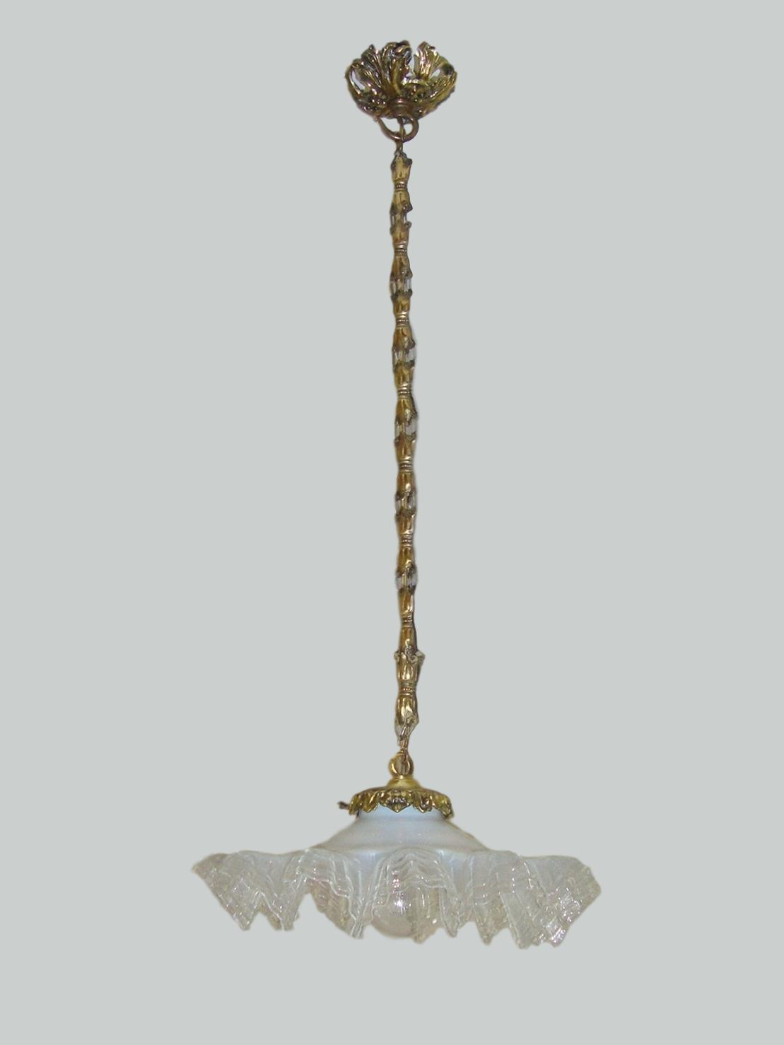 Unsigned | Opalescent-Glass "Boudoir" Pendant | France Early c.20th | SOLD