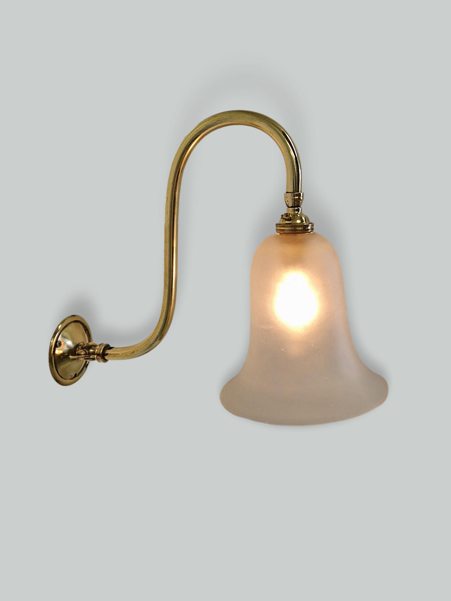 Unsigned | 2 Swan-Neck Gas Wall Lights | England c.1910 | SOLD