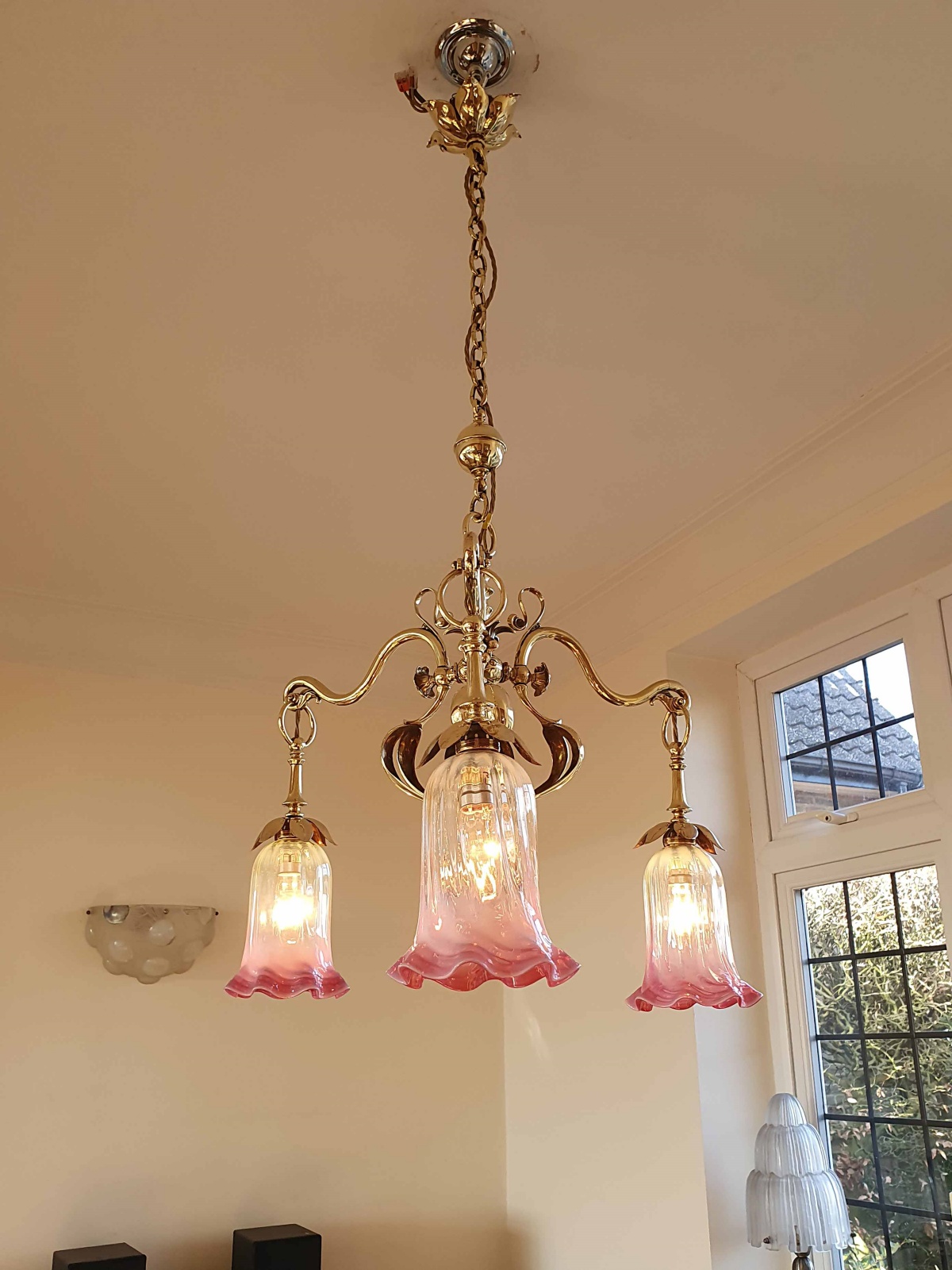 Samuel.S.Messenger & Sons, Birmingham | Cast-Brass Art Nouveau Electrolier | 1901 | SOLD - Image 3