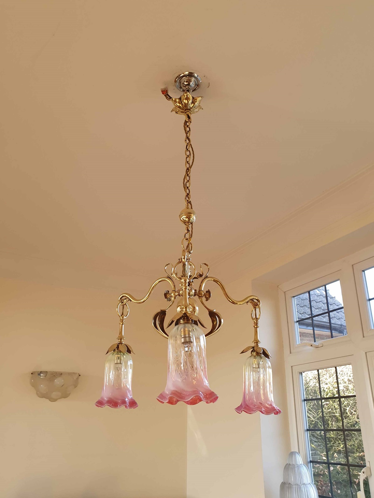 Samuel.S.Messenger & Sons, Birmingham | Cast-Brass Art Nouveau Electrolier | 1901 | SOLD - Image 4