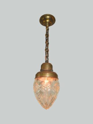 Unsigned | Large Cut-glass "Pineapple" Lantern | English c.1905 | SOLD