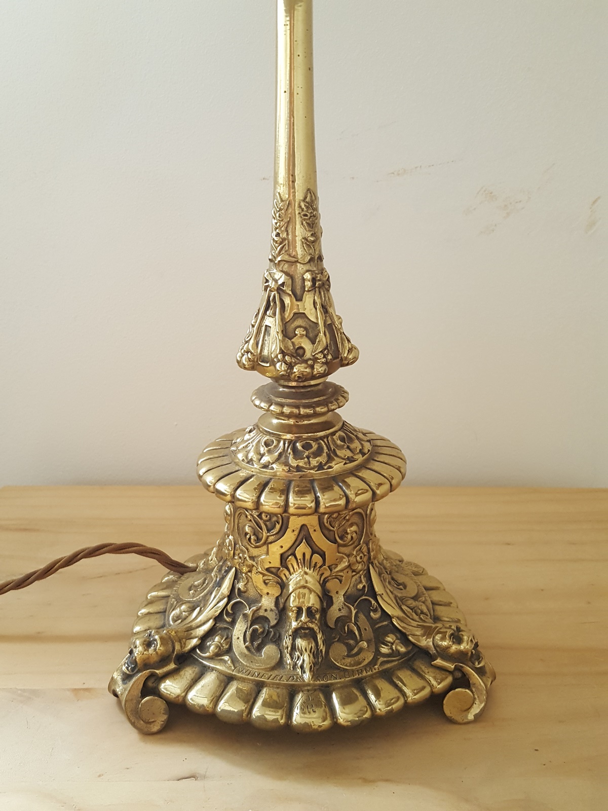 Winfield & Son, Birmingham | Victorian Brass Table Standard | England c1860 | SOLD - Image 3