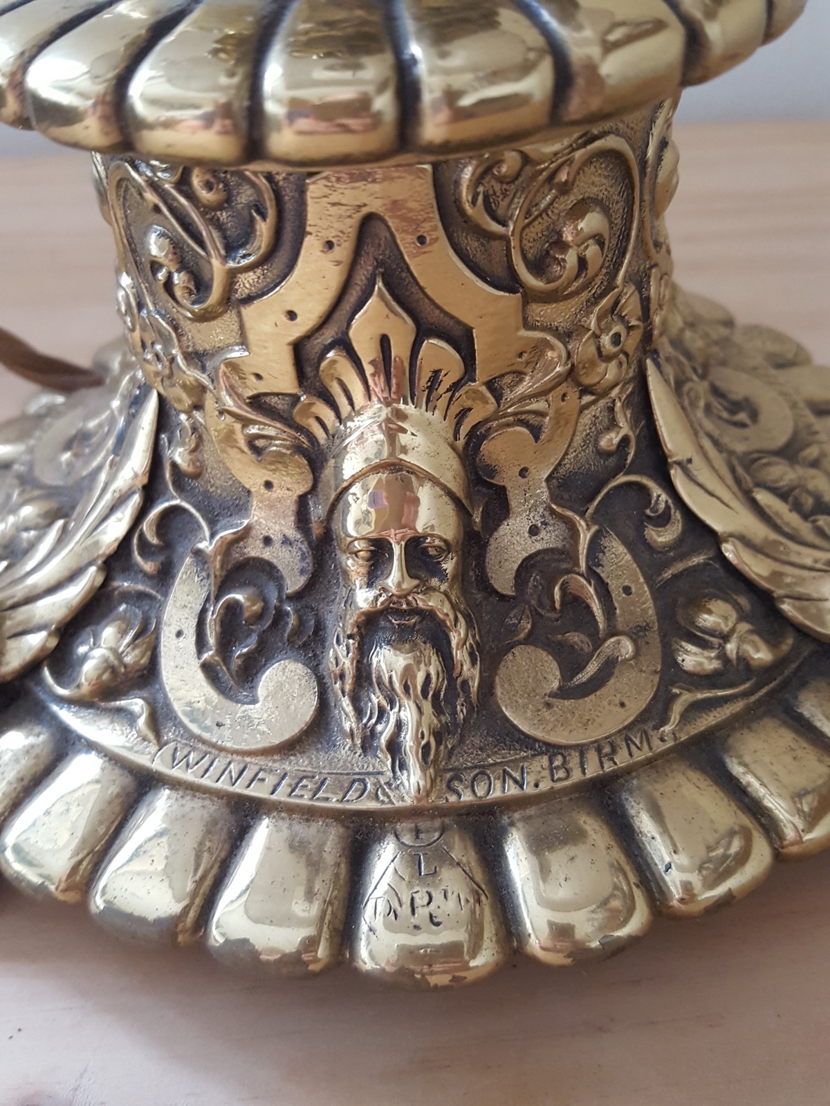 Winfield & Son, Birmingham | Victorian Brass Table Standard | England c1860 | SOLD - Image 4