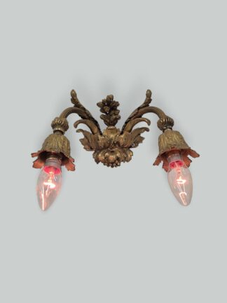 Unsigned | 2 x Pairs (4) Grecian Bronze Twin-Arm Appliques | France c.1900
