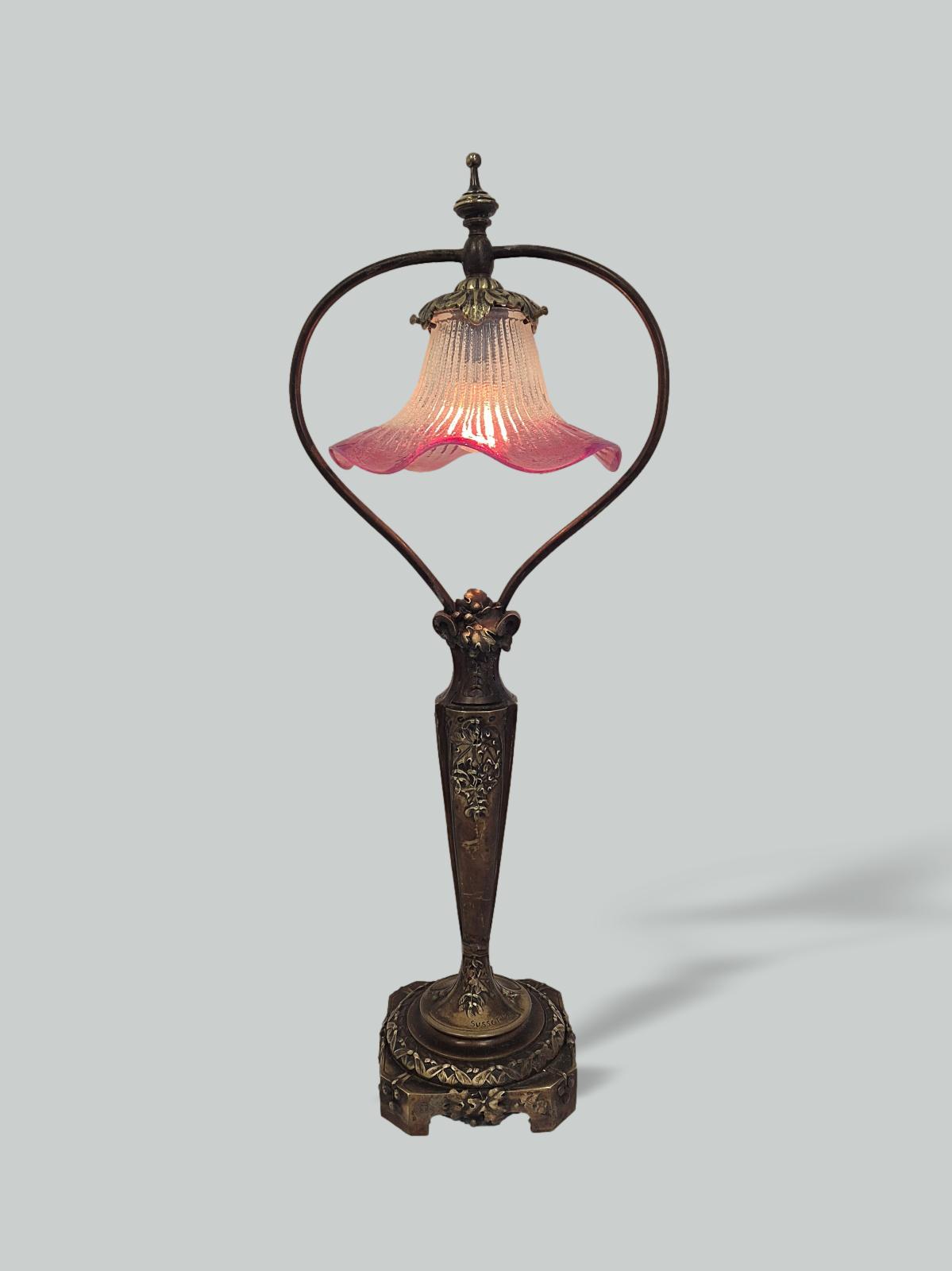 Som-Charles Guénardeau for Susse Frères | Decorative Neoclassical Table Lamp | France c.1900