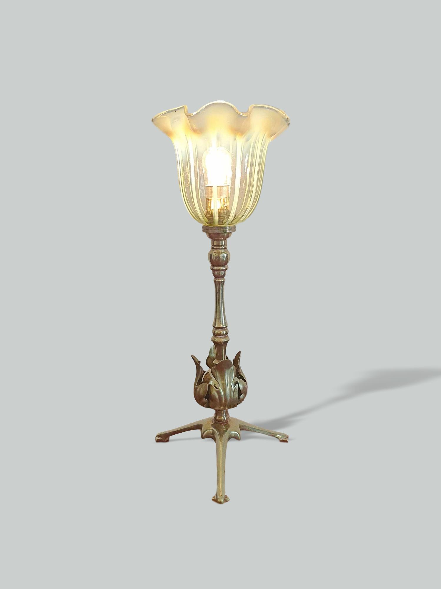 W.A.S Benson, London | Arts & Crafts Brass Table Lamp | England c.1905 | SOLD