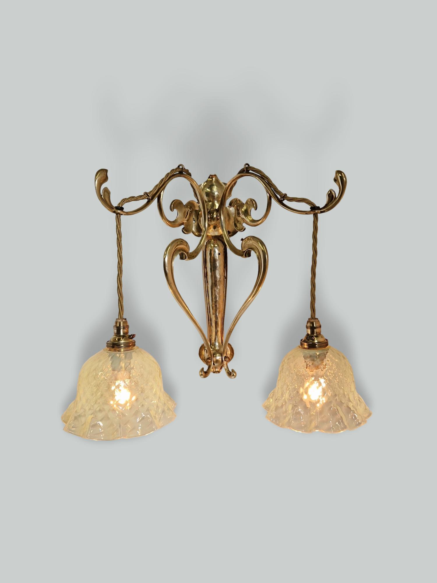 Unsigned | 2 Art Nouveau Wall Lights | England 1905 | SOLD