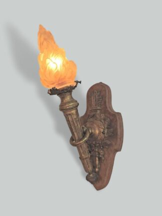 Unsigned | 2 Neoclassical "Torchere" Wall Lights | France c.1905-10