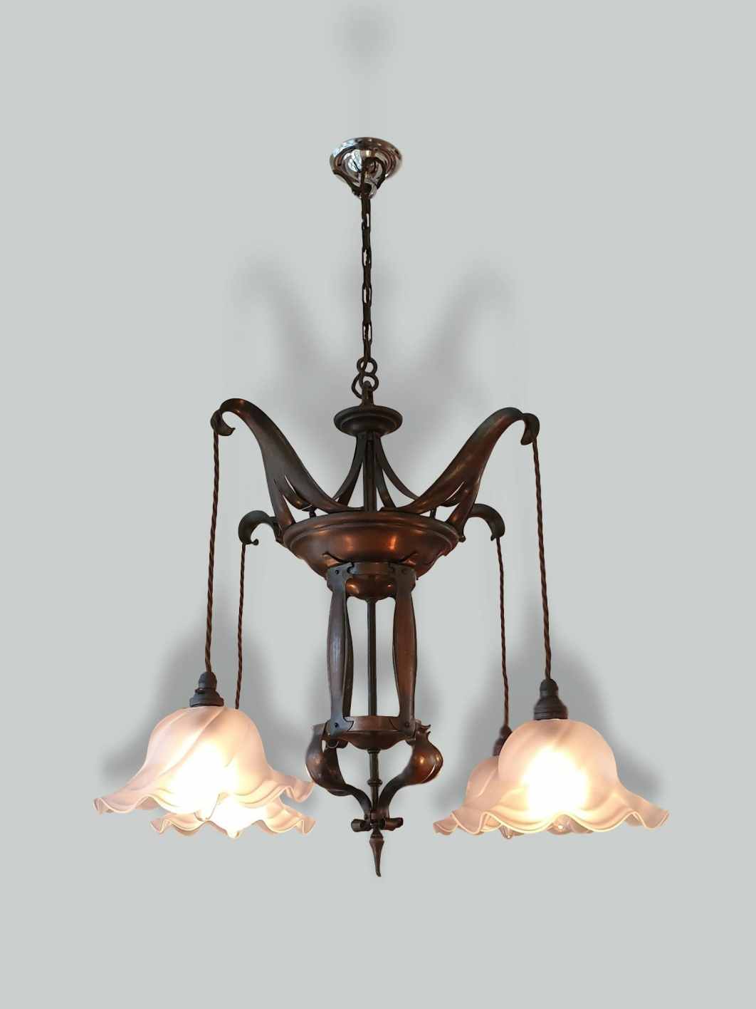Style of Jesson, Birkett & Co. Ltd | Arts & Crafts Ceiling Light | England c.1900 | SOLD