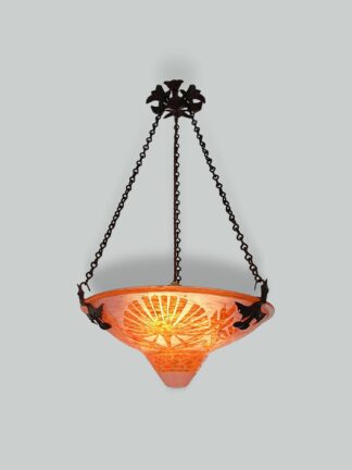 Le Verre Français (Verreries Schneider) | Cameo-Glass Plafonnier | France c.1922