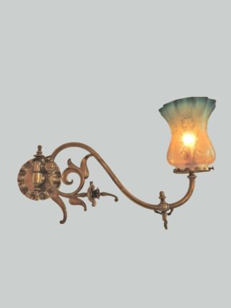 Unsigned | 2 Art Nouveau Gas Wall Lights | England c.1900