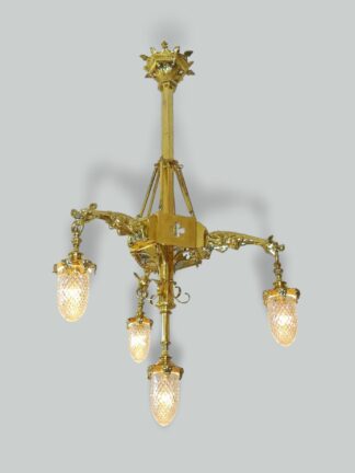 Unsigned | Large Neo-Gothic Chandelier | England c.1900