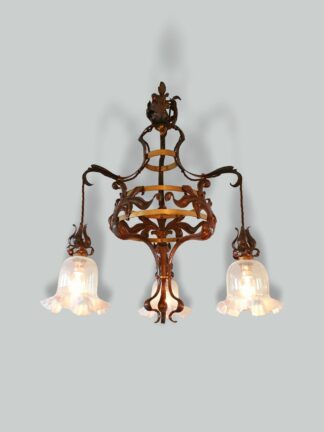 Attributed Best & Lloyd | Copper & Brass Arts & Crafts Ceiling Light | England c.1905 | SOLD