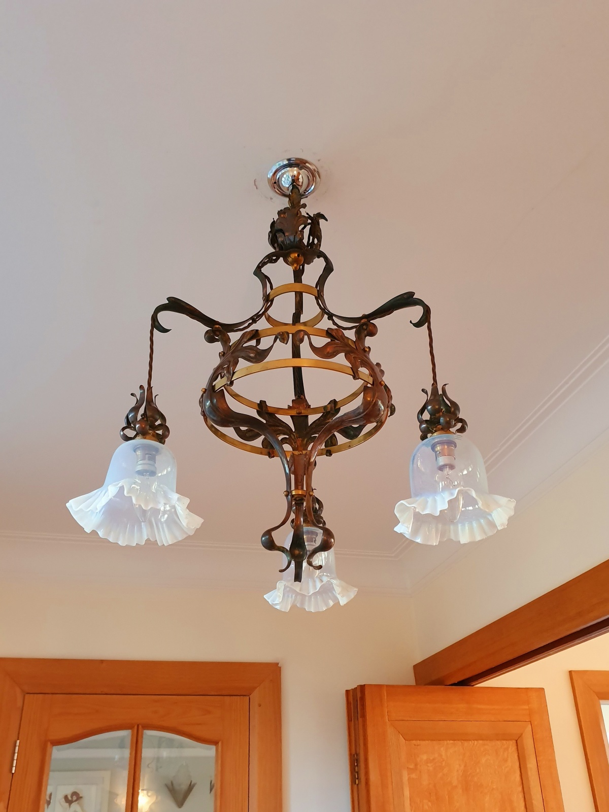 Attributed Best & Lloyd | Copper & Brass Arts & Crafts Ceiling Light | England c.1905 | SOLD - Image 4