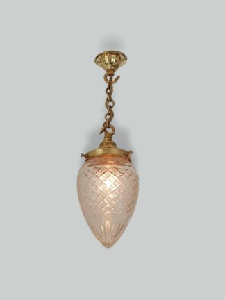 Unsigned | Cut-Glass "Pineapple" Pendant | England c.1910 | SOLD