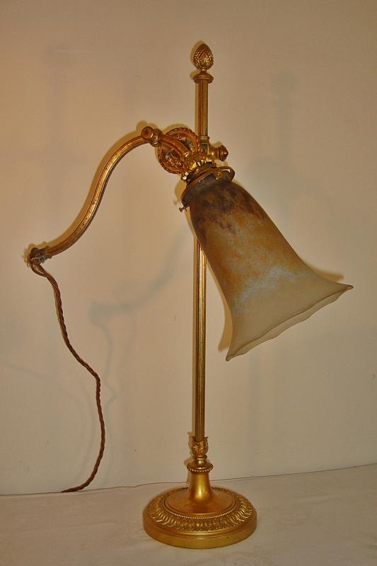 Daum Frères, Nancy | Cast Brass "Pump" Lamp | France c.1915 | SOLD - Image 3