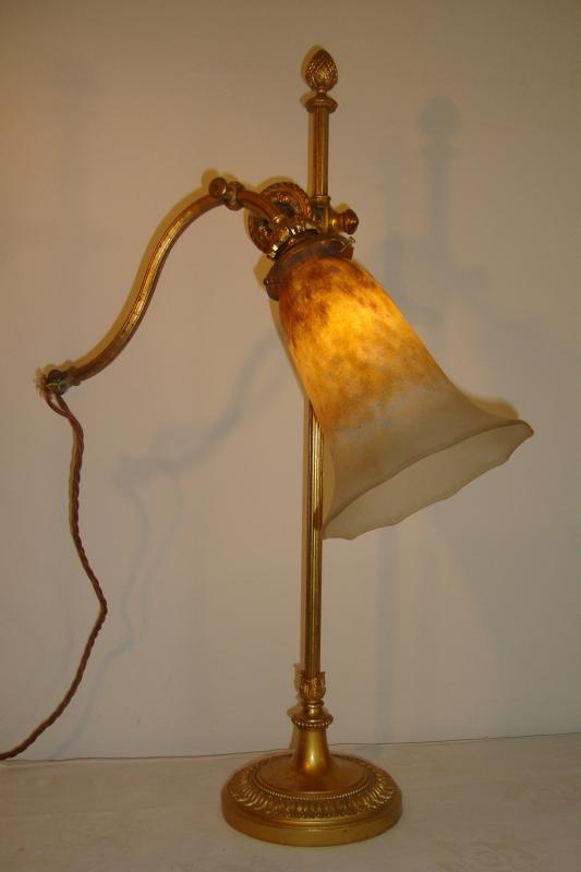 Daum Frères, Nancy | Cast Brass "Pump" Lamp | France c.1915 | SOLD - Image 4