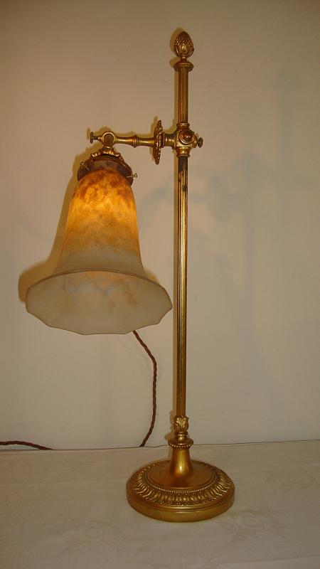 Daum Frères, Nancy | Cast Brass "Pump" Lamp | France c.1915 | SOLD - Image 5