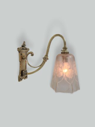 Unsigned | 2 Edwardian Cast-Brass Wall Lights | England c.1910-20 | SOLD