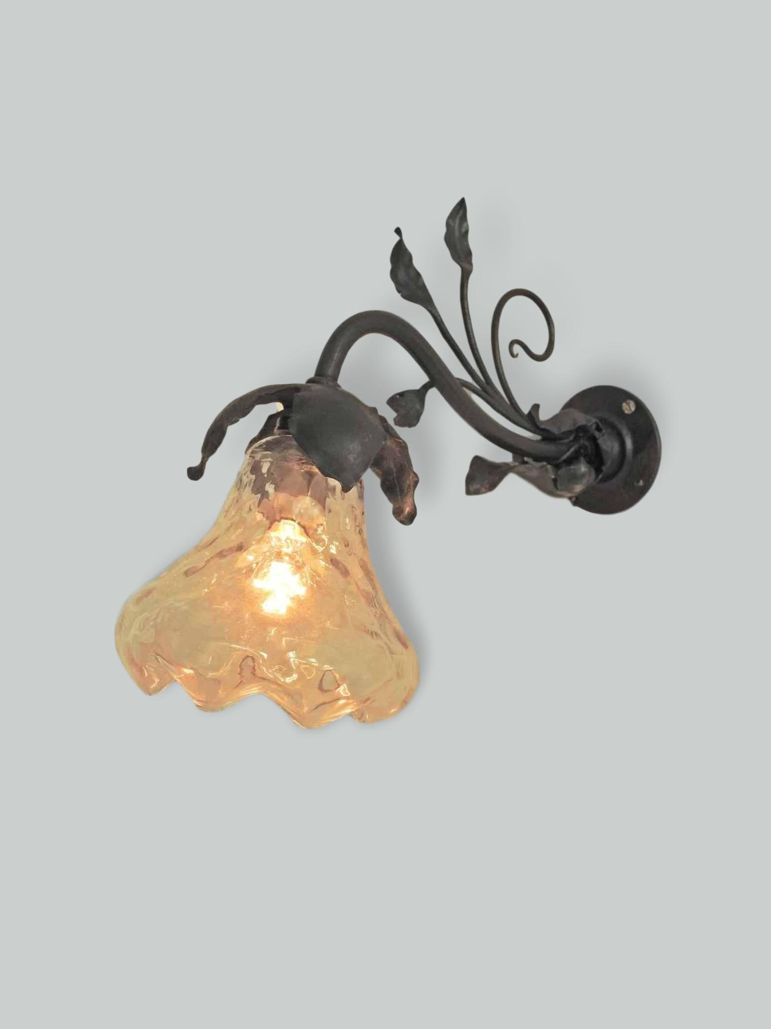 The General Electric Company (G.E.C) | 2 Wrought-Iron Wall Lights | England Early c.20th | SOLD