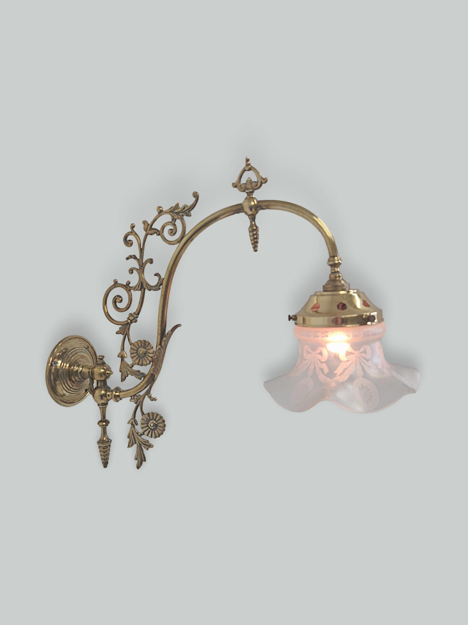 Unsigned | 2 Victorian Converted Gas Wall Lights | England c.1895 | SOLD