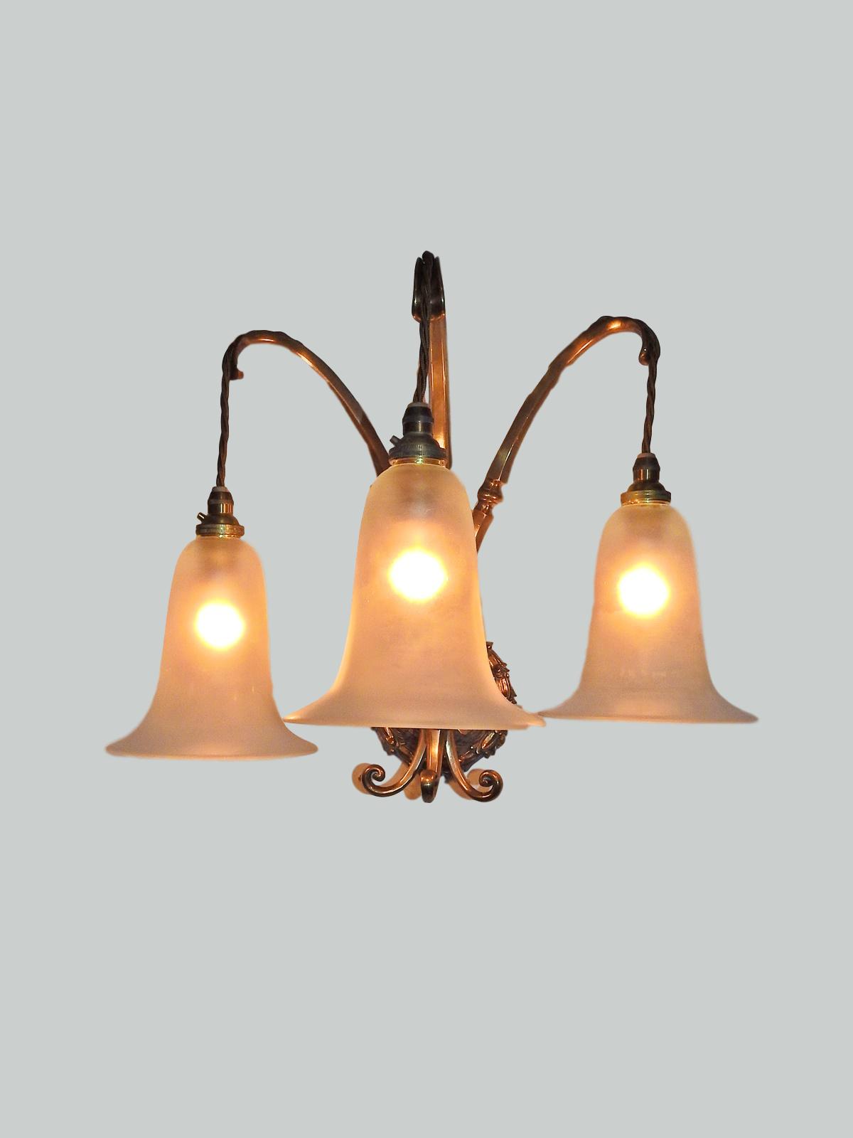 Attributed F & C Osler | 2 Triple-Arm Wall Appliques | England c.1905