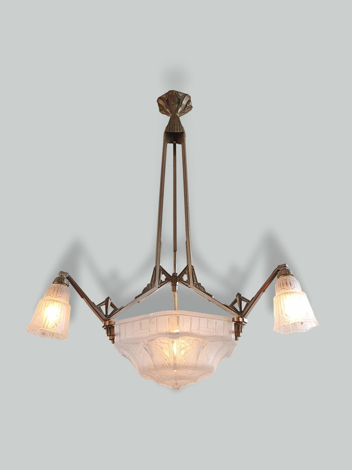 Pierre Maynadier, Paris | Art Deco Chandelier | As Found | SOLD