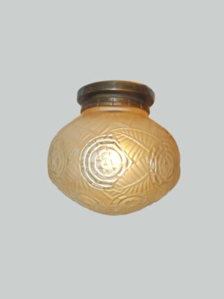 Henri Dieupart for Simonet Frères | Flush Art Deco Ceiling Light