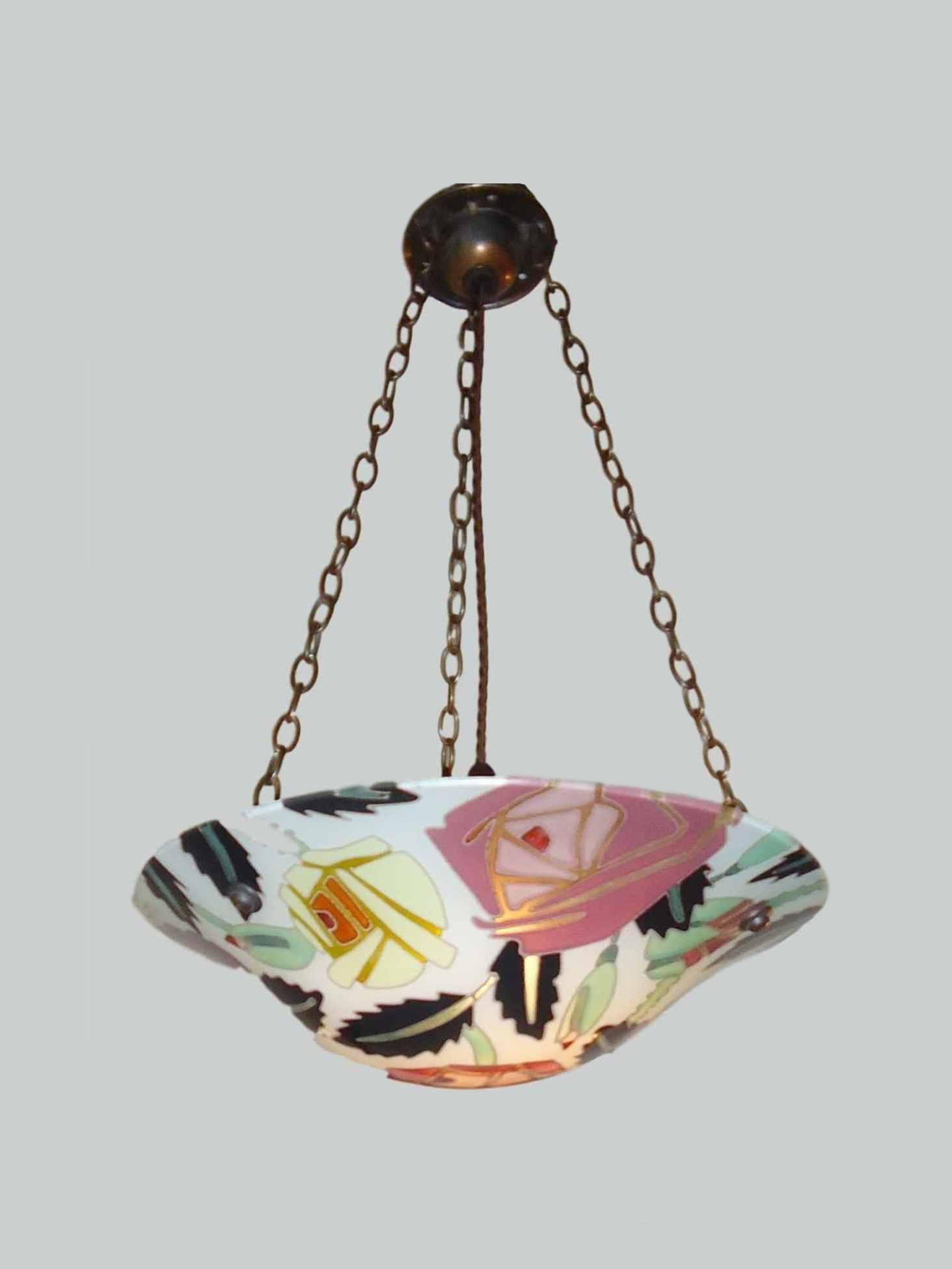 Maxonade Verrier D'Art, Paris | 2 Small Similar Art Deco Plafonniers | France c.1930